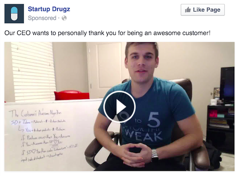 Quảng cáo cảm ơn khách hàng qua Facebook Ads