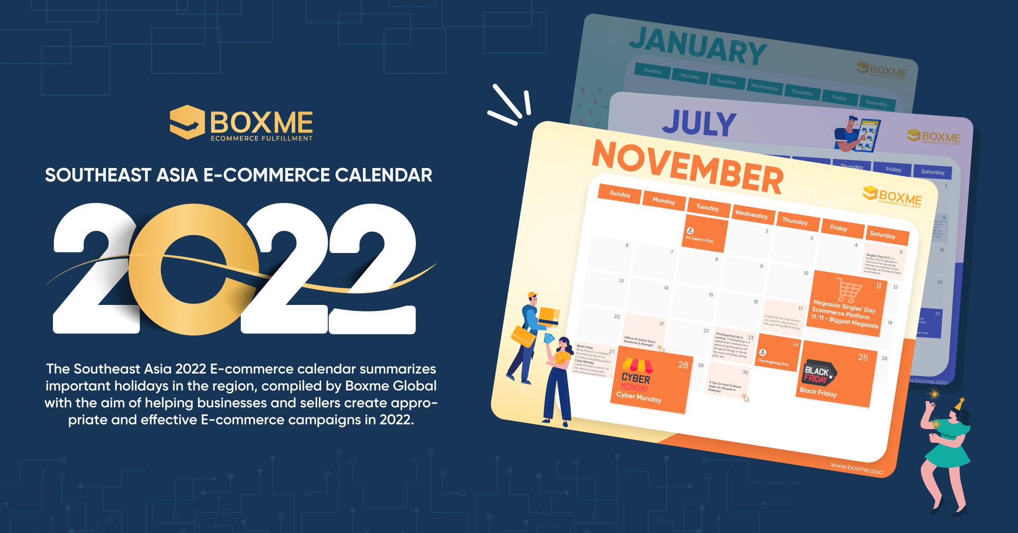 [Download] Southeast Asia Calendar 2022 Boxme