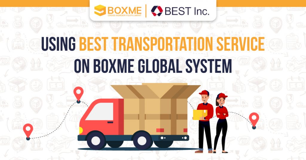 Using BEST transportation service on Boxme Global system 1