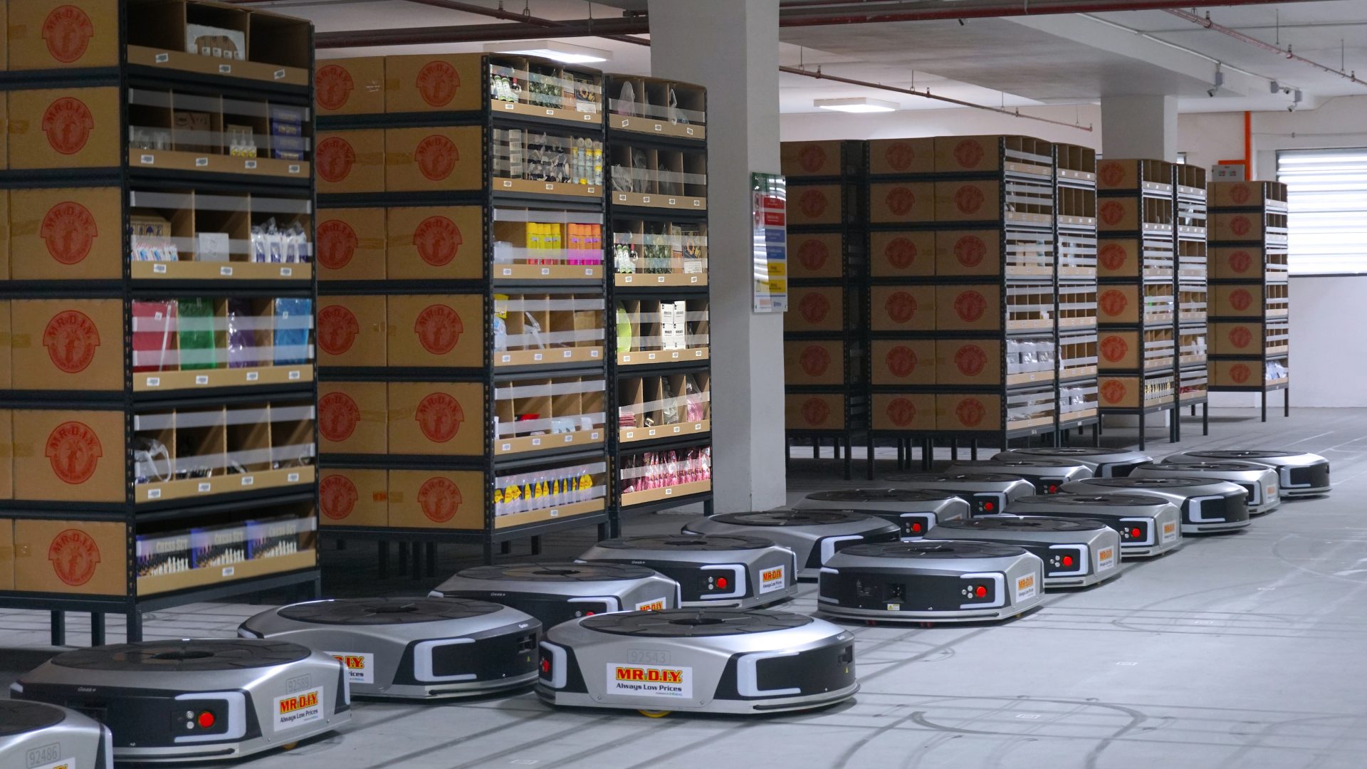 Mr DIY robotic e-commerce warehouse